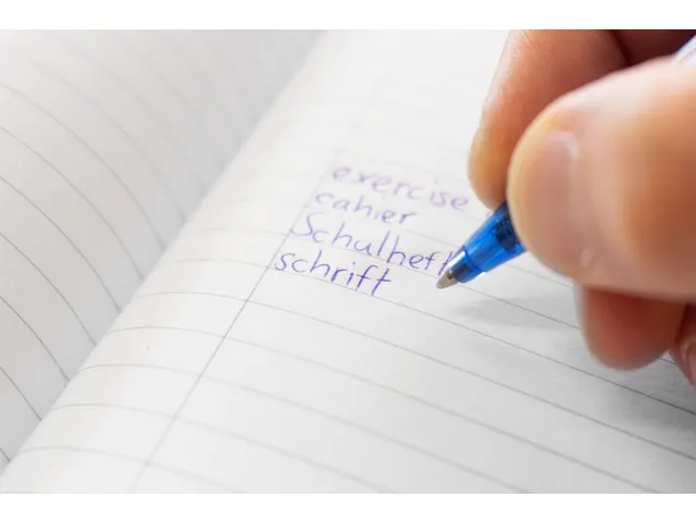 schrift Kangaro A4 lijn met harde kaft zwart