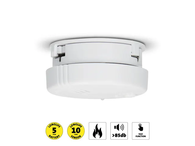 Rookmelder Alecto mini met 5 jaar batterij wit