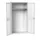 Lockerkast 2000x1050x550mm 1 vak, dubbele ventilatiedeur, RAL7035