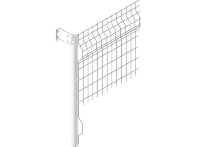 gaasachterwand,v. palletstelling,HxB 1500x3600mm,verzinkt