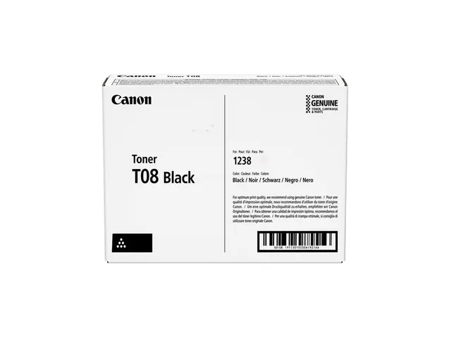 Tonercartridge Canon T08BK zwart