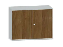 Kantoorkast 770x1000x430mm Decor Romp Lichtgrijs Decor Front Noten