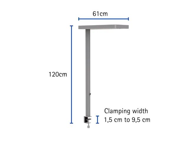 Vloerlamp LED MAULjuvis sensor dimbaar tafelklem Zilver