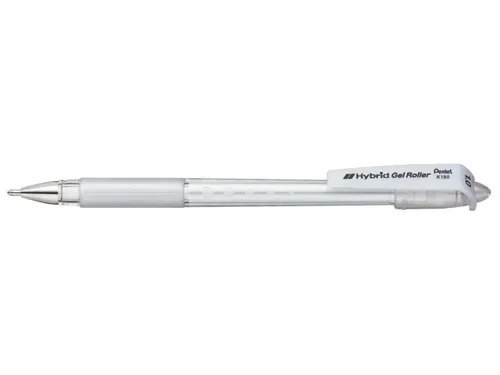 Gelschrijver Pentel K118 wit 0.4mm