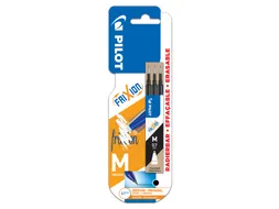 Rollerpenvulling PILOT friXion BLS-FR7 Medium zwart 3 stuks