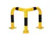 Hoekbeschermbeugels Staalbuis 350x600mm Ø76mm Binnenshuis Geel/Zwart