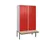 PBM-locker met bank,HxBxD 2120x1200x815mm,4vak,vak B 300mm,cil.-slot
