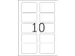 HERMA 4514 Naambadge textieletiketten A4 80x50mm Wit 200 stuks