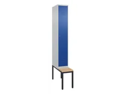 locker met bank,HxBxD 2120x300x815mm,1vak,vak B 300mm,cil.-slot