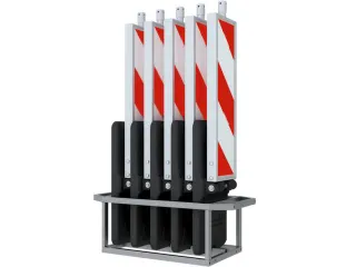 Set Flexibele Geleidebakens,5Flexibele Geleidebakens,1Transportbox - 1