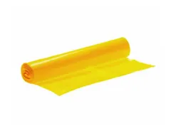 Afvalzak 120 Liter HDPE 70x110cm sterko Geel 30my 15x20 Stuks