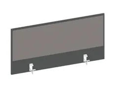 baliepaneel bureau aanbouw achter MS-donkergrijs BN8078-grijs 1000mm