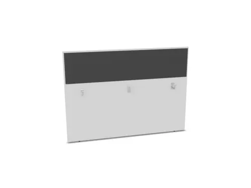 baliepaneel,v. bureau,aanbouw achter,B 1600mm,Bl-wit,BN8010-antraciet