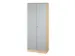 armoire de bureau HxlxP 2004x800x420mm 4xsol en bois poignée rainuré