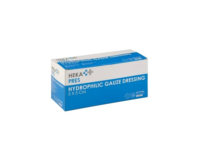Hydrofiel gaaskompres Hekapres 5x5 steriel