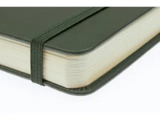 Schetsboek Kangaro A4 forest green PU HC 80 vel 140gr roomwit met elas - 7
