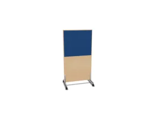 scheidingswand,HxB 1545x800mm,NE-esdoorn,BN6016-blauw - 2