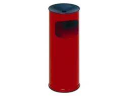 Combi-Asbak 610x250mm Aluminium Asbakopzet Zwart Rood 17 Liter