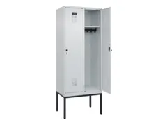 locker,HxBxD 2120x800x500mm,2vak,vak B 400mm,draaigrendel