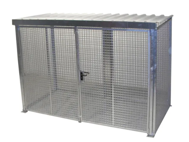 Gasflessendepot Voor 78 Gasflessen 2180x3100x1500mm Staal/draadgaas