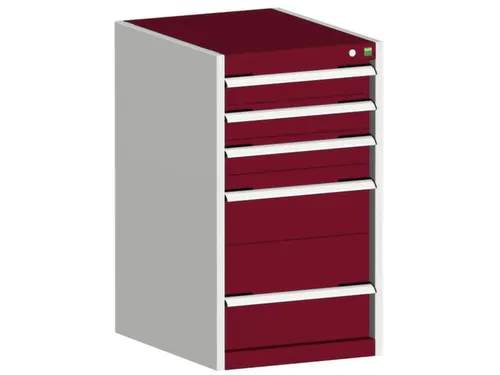 ladekast HxBxD 900x525x525mm 5laden romp RAL7035 front RAL3004