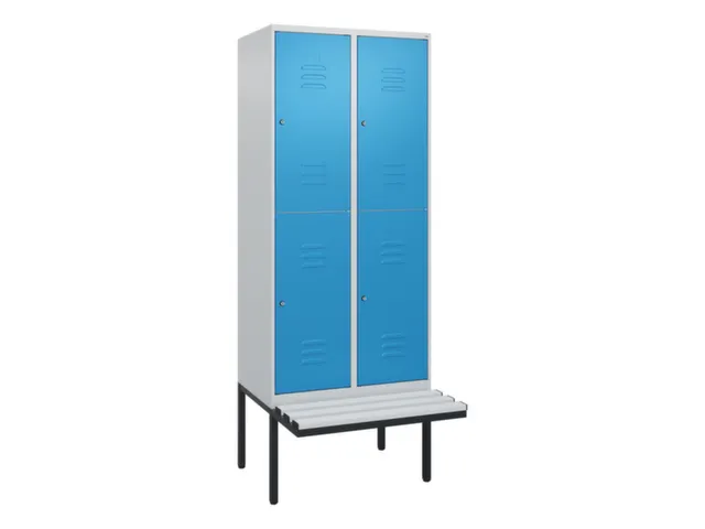 Dubbeldekse dekenkist,HxBxD 2120x800x815mm,2x2vak.,vak B 400mm