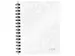 Cahier Leitz WOW A5 ligné spirale PP blanc