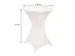 Statafelrok Wit ⌀ 80cm