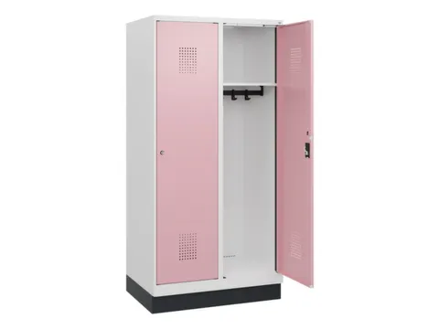 schoollocker,HxBxD 1630x800x500mm,2vak,vak B 400mm,cil.-slot,sokkel