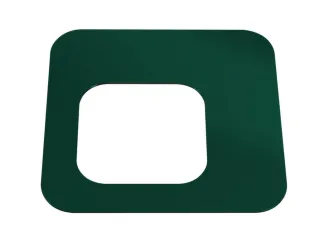 Oplegdeksel,V. Afvalbak 1X100L,Vierkant,1Opening,Staal,Groen - 1