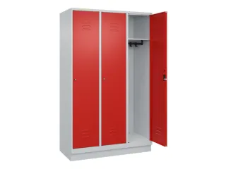 locker,HxBxD 1950x1200x500mm,3vak,vak B 400mm,cil.-slot,sokkel - 2