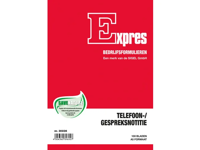 Expres telefoonregister A5 Nederlandstalig 100vel