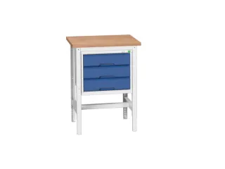 werkbank,HxBxD 780-930x700x600mm,multiplexblad,4voeten - 1