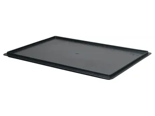oplegdeksel,PP,v. ESD-stapelbak,BxD 600x400mm,zwart - 2