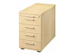 stationaire ladeblokken,HxBxD 720-760x428x800mm,4lade(n),mat.-lade