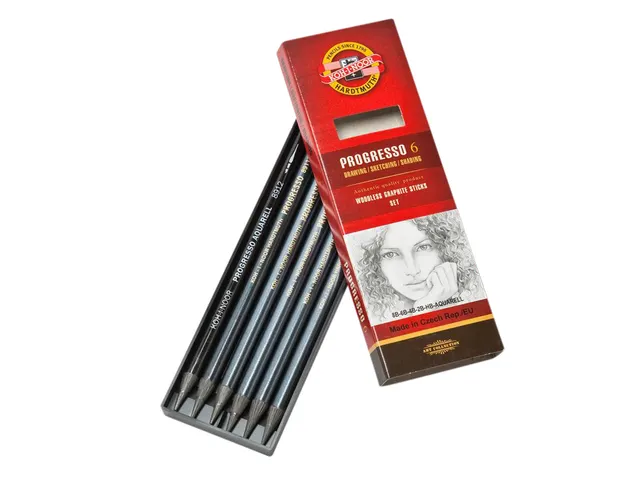 Grafietstift Koh-I-Noor progresso 8915 HB 8B + aqua