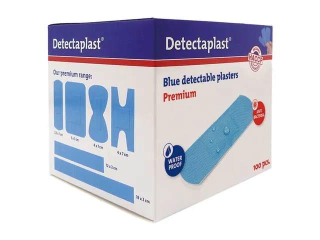 Detectaplast 8025 Pleister waterafstotend blauw 25x72mm 100 Stuks