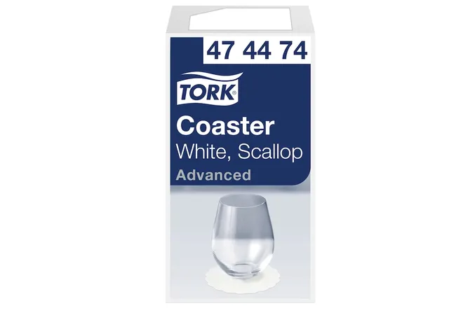 Onderzetter Tork geschulpt extra dik 250st wit 474474