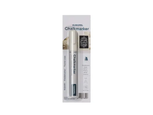 Krijtstift Europel 6mm wit blister 1 stuk
