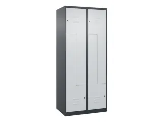 Z-garderobekast,HxBxD 1850x800x500mm,vak B 200/400mm,cil.-slot - 1