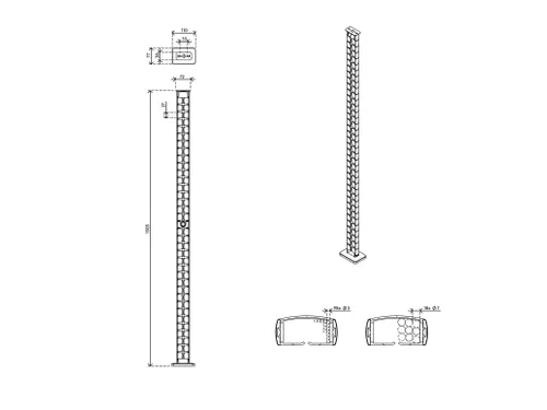 Addit kabelgeleider Wit voor zit-sta Bureau 130cm incl. magneethouder