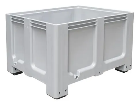 Stapelcontainer Pe Hxbxd 760x1200x1000mm 610 Liter 4Poten Grijs