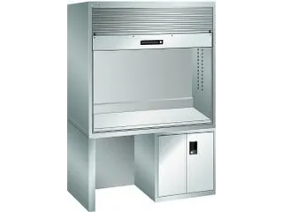 pc-kast,HxBxD 1900x1434x725mm,toetsenbordblad,romp RAL7035 - 1