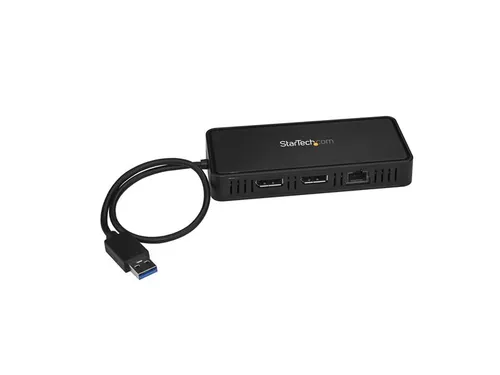 Usb Naar Dual Displayport Mini Docking Station 2X 4K 60Hz Gbe Usb 3.0