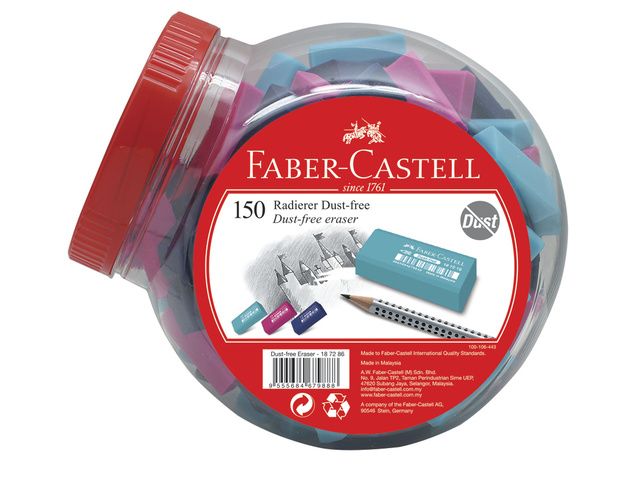 gum Faber-Castell stofvrij Mini Trend in display | FaberCastellShop.nl