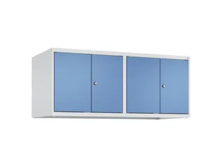 opzetkast,v. locker,4vak.,vak B 300mm,HxBxD 500x1200x500mm,vleugeldeur - 1
