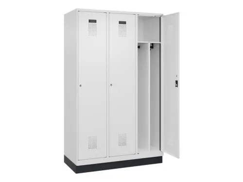 locker voor scheiding van kleding,HxBxD 1950x1200x500mm,3vak