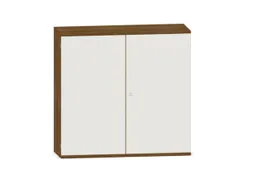kantoorkast,HxBxD 1150x1200x430mm,decor romp noten,decor front wit