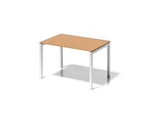 bureau HxBxD 740x1200x800mm blad beuken 4-voeten verkeerswit - 1