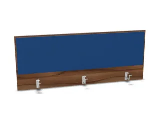 opzetpaneel bureau aanbouw achter NP-tiepolo nut BN6016-blauw 1400mm - 1